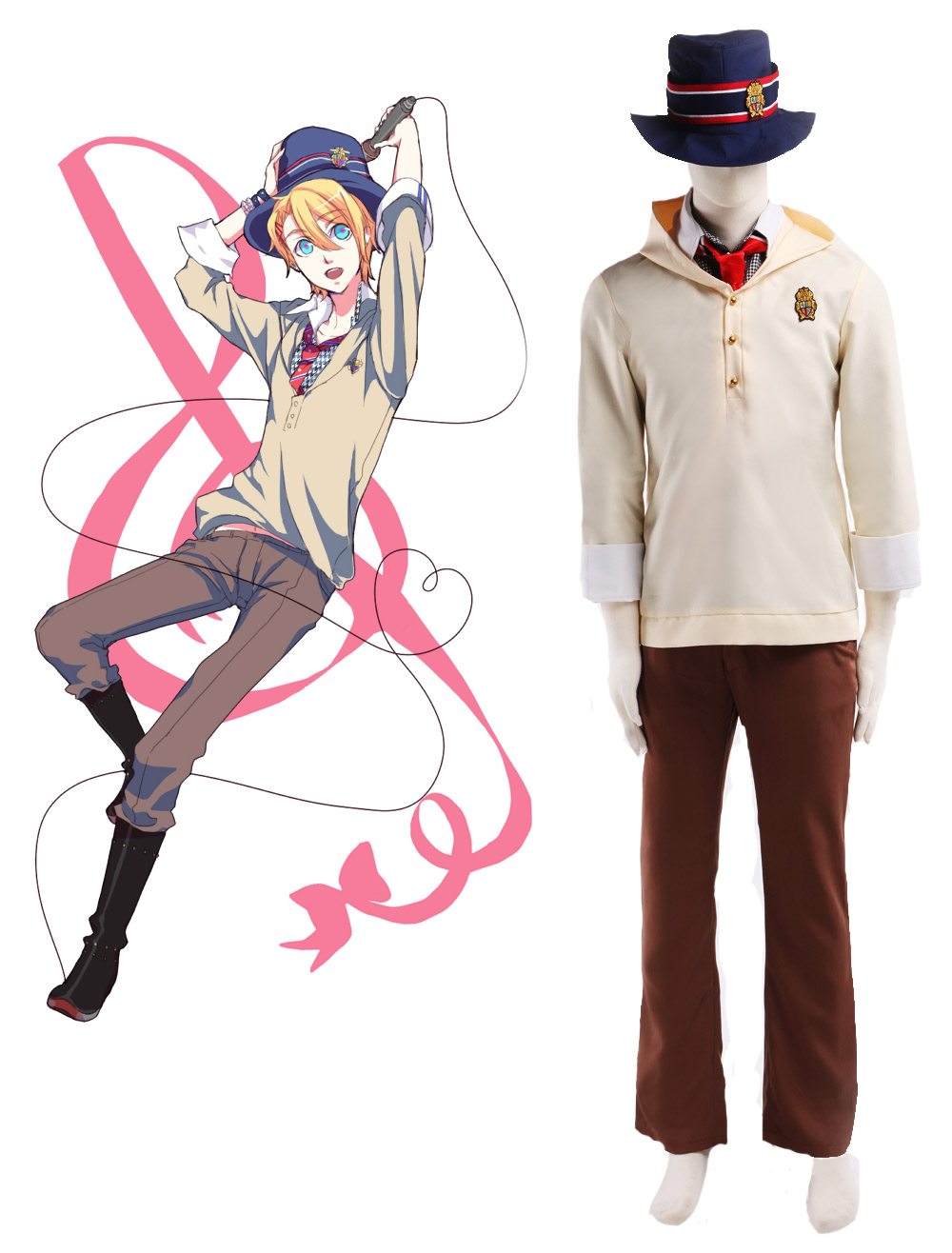 Uta no Prince sama Syo Kurusu Saotome Academy School Uniofrm Cosplay Costume